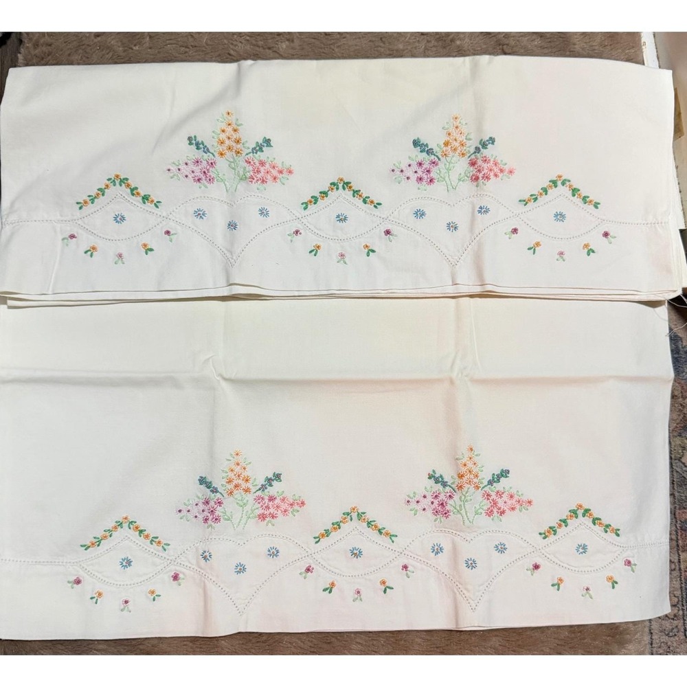 Set of beautiful stitched pillow cases